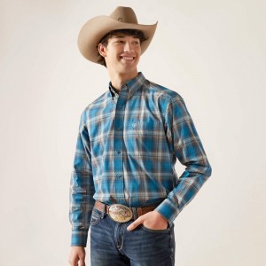 Ariat Pro Series Geron Classic Fit Shirt Niebieskie Polska | UMYKGJ-829 Ariat Pro Series Geron Classic Fit Shirt Niebieskie Polska | UMYKGJ-829