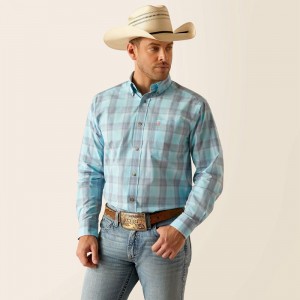 Ariat Pro Series Kane Classic Fit Shirt Sky Polska | MLAPTH-092 Ariat Pro Series Kane Classic Fit Shirt Sky Polska | MLAPTH-092