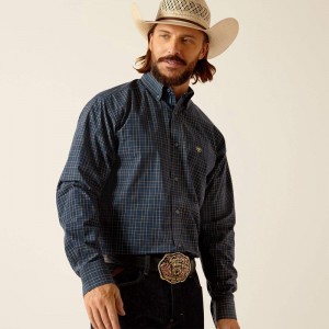 Ariat Pro Series Pharell Classic Fit Shirt Granatowe Polska | APHSNR-513 Ariat Pro Series Pharell Classic Fit Shirt Granatowe Polska | APHSNR-513