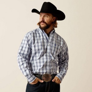 Ariat Pro Series River Classic Fit Shirt Głęboka Niebieskie Polska | HMOFRZ-159 Ariat Pro Series River Classic Fit Shirt Głęboka Niebieskie Polska | HMOFRZ-159