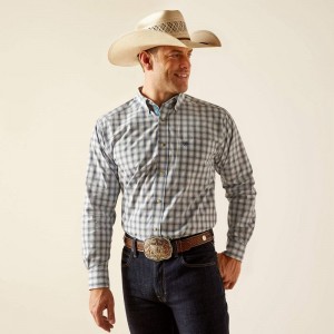 Ariat Pro Series Rodney Classic Fit Shirt Niebieskie Polska | GZIHTO-486 Ariat Pro Series Rodney Classic Fit Shirt Niebieskie Polska | GZIHTO-486