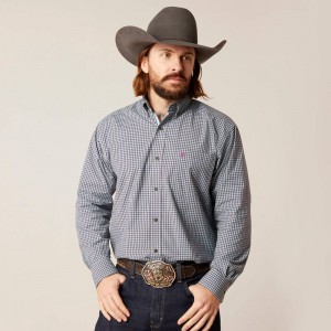 Ariat Pro Series Sullivan Classic Fit Shirt Niebieskie Polska | SDRVNE-964 Ariat Pro Series Sullivan Classic Fit Shirt Niebieskie Polska | SDRVNE-964