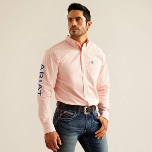 Ariat Pro Series Team Gerson Fitted Shirt Pomarańczowe Polska | DAQTSV-641 Ariat Pro Series Team Gerson Fitted Shirt Pomarańczowe Polska | DAQTSV-641