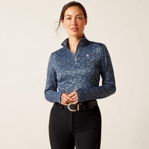 Ariat Prophecy 1/4 Zip Baselayer Sargasso Sea Polska | AHBKPG-280 Ariat Prophecy 1/4 Zip Baselayer Sargasso Sea Polska | AHBKPG-280