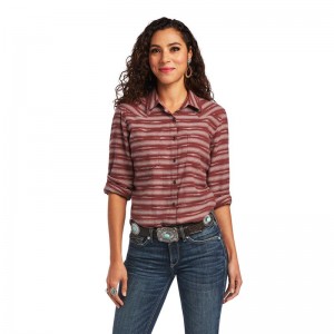 Ariat Real Billie Jean Shirt Ikat Jacquard Polska | SWTZHL-537 Ariat Real Billie Jean Shirt Ikat Jacquard Polska | SWTZHL-537