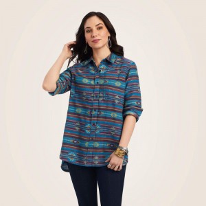 Ariat Real Billie Rae Shirt Celestial Southwest Jacquard Polska | RYSZHT-584 Ariat Real Billie Rae Shirt Celestial Southwest Jacquard Polska | RYSZHT-584