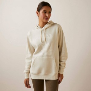 Ariat Real Fading Lines Hoodie Białe Polska | RXMLYW-074 Ariat Real Fading Lines Hoodie Białe Polska | RXMLYW-074