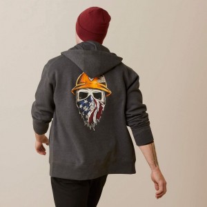 Ariat Rebar Born For This Full Zip Hoodie Charcoal Heather Polska | SUGAHZ-651 Ariat Rebar Born For This Full Zip Hoodie Charcoal Heather Polska | SUGAHZ-651