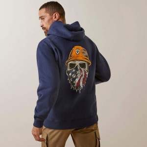 Ariat Rebar Born For This Full Zip Hoodie Granatowe Polska | ZWEQMX-752 Ariat Rebar Born For This Full Zip Hoodie Granatowe Polska | ZWEQMX-752