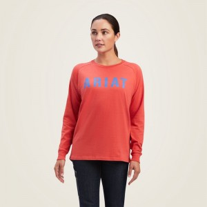 Ariat Rebar Cotton Strong Block T-Shirt Granatowe Polska | XZAVRF-981 Ariat Rebar Cotton Strong Block T-Shirt Granatowe Polska | XZAVRF-981