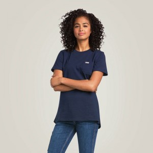 Ariat Rebar Cotton Strong Granatowe Polska | AMFEWX-493 Ariat Rebar Cotton Strong Granatowe Polska | AMFEWX-493