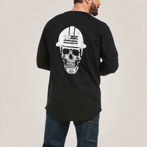 Ariat Rebar Cotton Strong Roughneck T-Shirt Czarne Polska | YLVDRE-028 Ariat Rebar Cotton Strong Roughneck T-Shirt Czarne Polska | YLVDRE-028