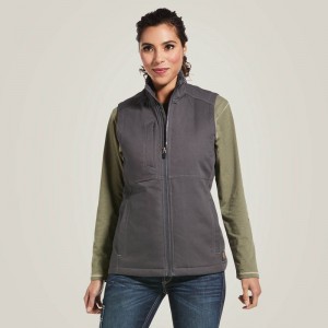 Ariat Rebar Duracanvas Insulated Vest Szare Polska | VHLPNW-926 Ariat Rebar Duracanvas Insulated Vest Szare Polska | VHLPNW-926