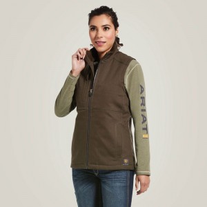 Ariat Rebar Duracanvas Insulated Vest Wren Polska | OZFGJX-102 Ariat Rebar Duracanvas Insulated Vest Wren Polska | OZFGJX-102