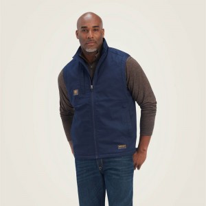 Ariat Rebar Duracanvas Vest Granatowe Polska | VWYNTJ-260 Ariat Rebar Duracanvas Vest Granatowe Polska | VWYNTJ-260