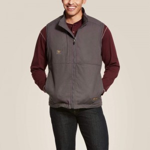 Ariat Rebar Duracanvas Vest Szare Polska | GZUDTP-147 Ariat Rebar Duracanvas Vest Szare Polska | GZUDTP-147