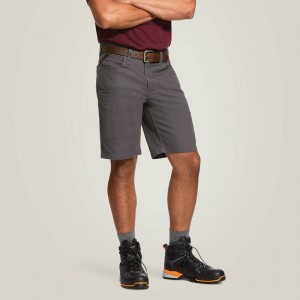 Ariat Rebar Durastretch Made Tough 10" Short Szare Polska | WEOCQY-560 Ariat Rebar Durastretch Made Tough 10" Short Szare Polska | WEOCQY-560