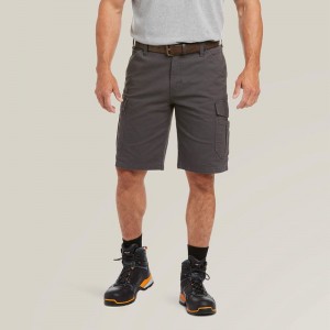 Ariat Rebar Durastretch Made Tough Cargo 11" Short Szare Polska | AGUJRM-759 Ariat Rebar Durastretch Made Tough Cargo 11" Short Szare Polska | AGUJRM-759