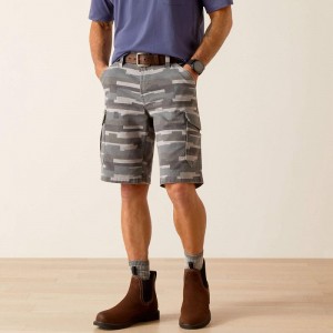 Ariat Rebar Durastretch Made Tough Cargo 11" Short Szare Camo Polska | OKDQMW-759 Ariat Rebar Durastretch Made Tough Cargo 11" Short Szare Camo Polska | OKDQMW-759