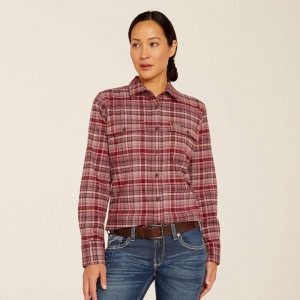 Ariat Rebar Flannel Durastretch Work Shirt Catawba Grape Polska | EQJUTG-760 Ariat Rebar Flannel Durastretch Work Shirt Catawba Grape Polska | EQJUTG-760