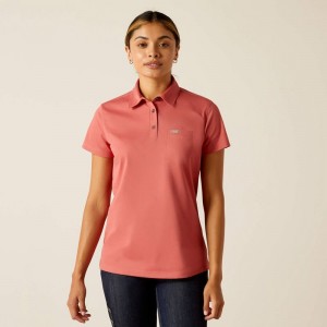 Ariat Rebar Foreman Polo Czerwone Polska | OVJSKA-876 Ariat Rebar Foreman Polo Czerwone Polska | OVJSKA-876