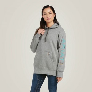 Ariat Rebar Graphic Hoodie Szare Polska | PVKANF-695 Ariat Rebar Graphic Hoodie Szare Polska | PVKANF-695