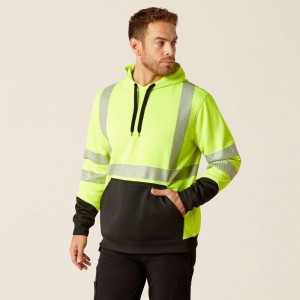 Ariat Rebar Hi-Vis Hoodie Żółte Polska | MRNBAU-610 Ariat Rebar Hi-Vis Hoodie Żółte Polska | MRNBAU-610