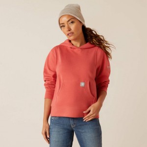 Ariat Rebar Lightweight Cropped Hoodie Czerwone Polska | UNWYPL-580 Ariat Rebar Lightweight Cropped Hoodie Czerwone Polska | UNWYPL-580
