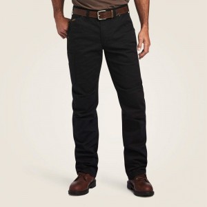 Ariat Rebar M5 Straight Durastretch Washed Twill Dungaree Straight Leg Pant Czarne Polska | TCYBWF-390 Ariat Rebar M5 Straight Durastretch Washed Twill Dungaree Straight Leg Pant Czarne Polska | TCYBWF-390