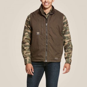 Ariat Rebar Washed Duracanvas Insulated Vest Wren Polska | OJGMLW-753 Ariat Rebar Washed Duracanvas Insulated Vest Wren Polska | OJGMLW-753