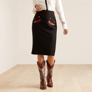 Ariat Rodeo Quincy Skirt Czarne Polska | CLEMJG-846 Ariat Rodeo Quincy Skirt Czarne Polska | CLEMJG-846