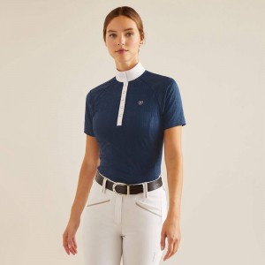 Ariat Showstopper 3.0 Show Shirt Ciemny Polska | PVSQFB-362 Ariat Showstopper 3.0 Show Shirt Ciemny Polska | PVSQFB-362