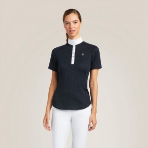 Ariat Showstopper 3.0 Show Shirt Granatowe Polska | WROKVF-864 Ariat Showstopper 3.0 Show Shirt Granatowe Polska | WROKVF-864