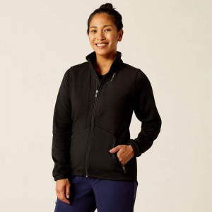 Ariat Sina Fleece Scrub Jacket Czarne Polska | PANZLH-837 Ariat Sina Fleece Scrub Jacket Czarne Polska | PANZLH-837
