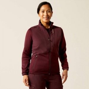 Ariat Sina Fleece Scrub Jacket Winetasting Polska | ETANDC-864 Ariat Sina Fleece Scrub Jacket Winetasting Polska | ETANDC-864