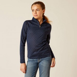 Ariat Sunstopper 3.0 1/4 Zip Baselayer Granatowe Polska | NZSGEC-842 Ariat Sunstopper 3.0 1/4 Zip Baselayer Granatowe Polska | NZSGEC-842