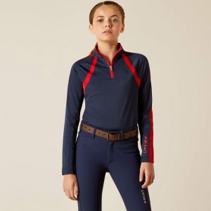 Ariat Sunstopper 3.0 1/4 Zip Baselayer Navyt Polska | XWABUS-746 Ariat Sunstopper 3.0 1/4 Zip Baselayer Navyt Polska | XWABUS-746