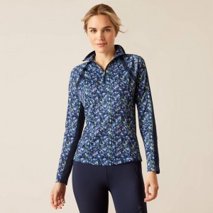 Ariat Sunstopper 3.0 1/4 Zip Baselayer Niebieskie Polska | BNRMPV-750 Ariat Sunstopper 3.0 1/4 Zip Baselayer Niebieskie Polska | BNRMPV-750