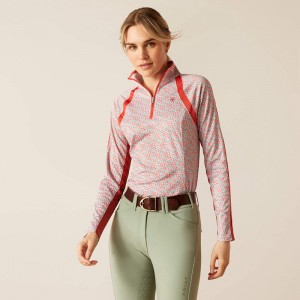 Ariat Sunstopper 3.0 1/4 Zip Baselayer Petals Polska | OHIZUD-319 Ariat Sunstopper 3.0 1/4 Zip Baselayer Petals Polska | OHIZUD-319