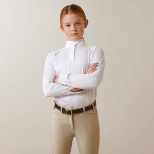 Ariat Sunstopper Pro 2.0 Show Shirt Białe Polska | ORYSAW-645 Ariat Sunstopper Pro 2.0 Show Shirt Białe Polska | ORYSAW-645