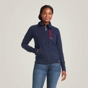 Ariat Team Logo Full Zip Sweatshirt Team Polska | PMJOGF-159 Ariat Team Logo Full Zip Sweatshirt Team Polska | PMJOGF-159