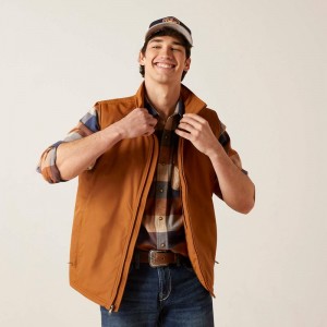 Ariat Team Logo Insulated Vest Chestnut Polska | UYVIRA-716 Ariat Team Logo Insulated Vest Chestnut Polska | UYVIRA-716
