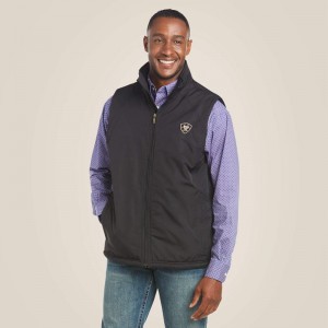 Ariat Team Logo Insulated Vest Czarne Polska | BKRDCZ-765 Ariat Team Logo Insulated Vest Czarne Polska | BKRDCZ-765