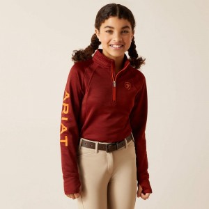 Ariat Tek Team 1/2 Zip Sweatshirt Fired Brick Polska | ZEBDYH-902 Ariat Tek Team 1/2 Zip Sweatshirt Fired Brick Polska | ZEBDYH-902