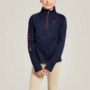 Ariat Tek Team 1/2 Zip Sweatshirt Granatowe Polska | NHVOMG-142 Ariat Tek Team 1/2 Zip Sweatshirt Granatowe Polska | NHVOMG-142