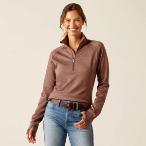 Ariat Tek Team 1/2 Zip Sweatshirt Twilight Mauve Polska | ASIKGC-372 Ariat Tek Team 1/2 Zip Sweatshirt Twilight Mauve Polska | ASIKGC-372
