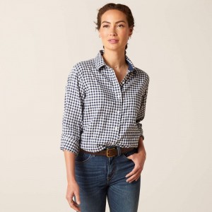 Ariat Tiburon Shirt Granatowe Polska | EPXVST-109 Ariat Tiburon Shirt Granatowe Polska | EPXVST-109