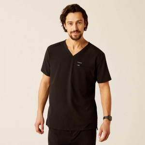 Ariat Whitman Scrub Top Czarne Polska | AXDENC-261 Ariat Whitman Scrub Top Czarne Polska | AXDENC-261