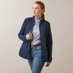 Ariat Woodside Jacket Granatowe Polska | LHVEKS-098