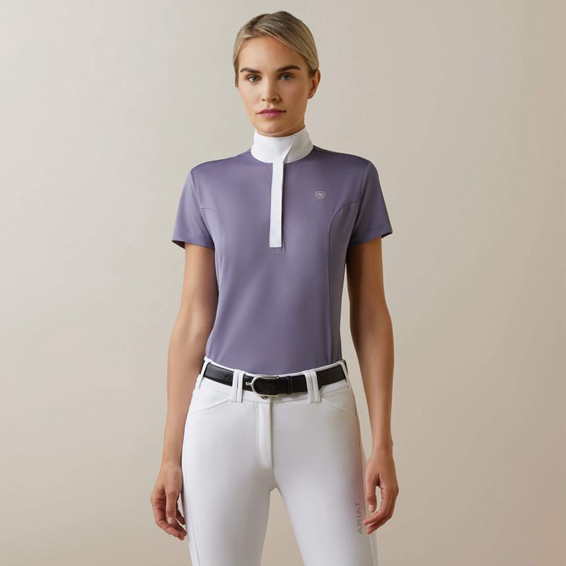 Ariat Aptos Show Shirt Dusky Granite Polska | EBHDXS-046 - Kliknij obrazek, aby zamknąć
